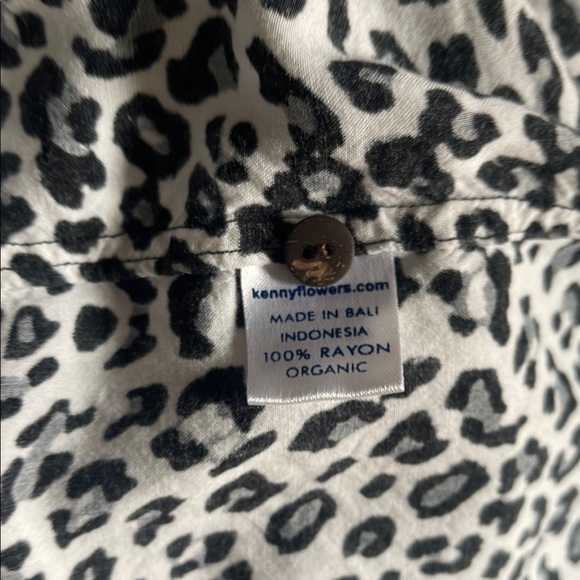Kenny Flowers  THE ISLAND CAT Animal Print 100% Rayon Organic 3X - Picture 7 of 7